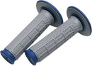 Tapered Dual-Compound Grips Blue / Grey - 11.7 CM