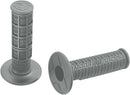 Flange Style Stealth MX Grips Flat / Grey For Honda CR 125 R 1987-2007 - 11.5 CM