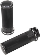 Slot Track Grips Anodized / Black For Harley Davidson FL 1200 - 25.4 MM