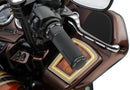 Slot Track Grips Anodized / Black For Harley Davidson FLDE 1750 ABS - 25.4 MM