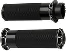Beveled Grips Anodized / Black For Harley Davidson FLDE 1750 ABS - 25.4 MM