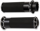 Beveled Grips Anodized / Black For Harley Davidson FL 1200 - 25.4 MM