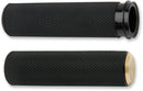 Knurled Grips Black / Brass For Harley Davidson FL 1200 - 25.4 MM