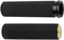 Knurled Grips Black / Brass For Harley Davidson FLDE 1750 ABS - 25.4 MM