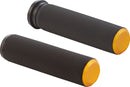 Knurled Grips Black / Gold For Harley Davidson FLD 1690 - 25.4 MM