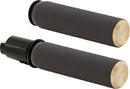 Knurled Grips Black / Brass For Harley Davidson FLHCS 1923 ABS - 25.4 MM