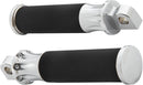 Fusion Male-Mount Footpegs Black / Chrome For Harley Davidson FLD 1690 ABS