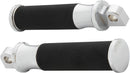 Fusion Male-Mount Footpegs Black / Chrome For Harley Davidson FLH 1868 ABS