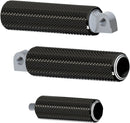 Fusion Male-Mount Footpegs Aluminum / Black For Harley Davidson FLD 1690