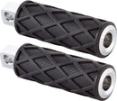 Diamond Footpegs Black / Chrome For Harley Davidson FLHTC 1450