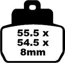 SFA Series Organic Scooter Brake Pads | Vendor No SFA425