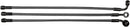Alternate Length Designer Series Braided Non-ABS Front Upper Brake Line Kit Black / Black Pearl - 78.5 CM