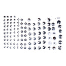 Smoothtopps Push-on Cover Set Chrome - 111 Pieces