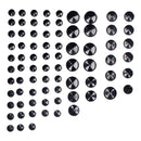Smoothtopps Push-on Cover Set Black - 77 Pieces