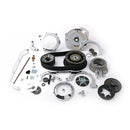 TC2P Series 2 Inch 8 MM Belt Drive Kit Chrome For 07-16 FLT/Touring. Models With Hydraulic Operated Clutch Only (NU)