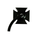 Maltese Cross Left Mirror Black Anodized