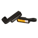 Stripes' Below Bar Turn Signals Black Anodized For 90-17 Dyna (NU)