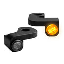Nano Below Bar Turn Signals Black For 90-08 FLT/Touring (NU)