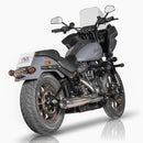 Revolver 2-1 Club Style Exhaust System Satin For 21-24 Fxlrs Low Rider S 114/117