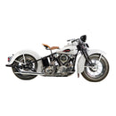 2 Into 1 Head Pipes S-Pipe Chrome For 36-47 Knucklehead NU