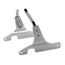 Sissybar Side Plates Rigid Mount Chrome For 84-99 FXST
