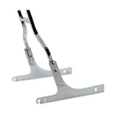 Sissybar Side Plates Rigid Mount Chrome For 91-95 Dyna Excl. FXDWG