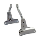Sissybar Side Plates Rigid Mount Chrome For 09-13 FLHR/C, FLTR, FLHX, FLHT