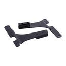 Sissybar Side Plates Rigid Mount Black For 94-03 XL