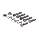 Sissybar Side Plates Rigid Mount Black - 20.3cm Wide