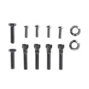 Sissybar Side Plates Rigid Mount Black - 20.3cm Wide