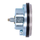 FL Speedometer 46-47 Face Silver / Black 2:1 Kmh