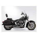 Arizona Slip-On Euro 3 Mufflers Polished For Twin Cam Softail 06-16 FXST Standard / FXSTC Custom