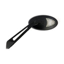 LED Cateye Turn Signal Mirror Set Black Amber Front Lens
