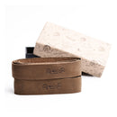 Leather Handlebar Grip Wraps Tobacco Brown