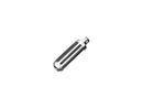 Ribbed Rubber Pegs Chrome - Small