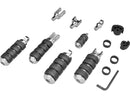 Small ISO Pegs Chrome With Male Mount Adapters