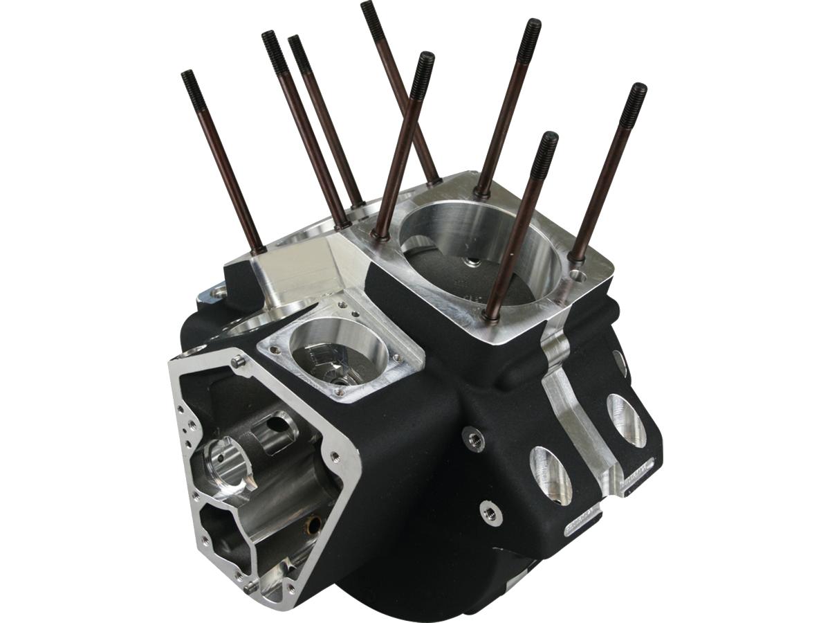 Evolution Standard 3.500" Bore Engine Case 9299 Top Breather Black