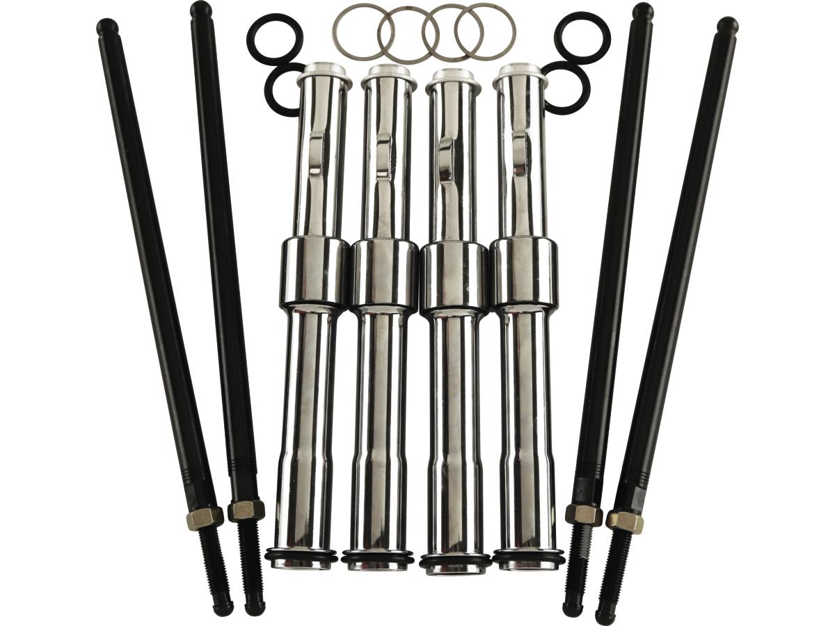 Twin Cam 88113 Chrome Adjustable Pushrod Kit