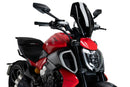 Adjustable Sport Screen Gloss Black (Opaque) For Ducati Diavel V4 2024>Current