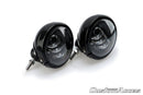 Auxiliary LED Lights 11.4cm Diameter Black For Harley Davidson Sportster 1200 Custom XL1200C 2004-2019