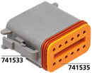 12 Pole Grey Socket Housing