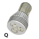 Dual FM-3 Led Bulb Amber Bay15D
