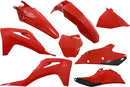Full Body Replacement Plastic Kit Black / OEM / Red