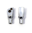 Tapered Passenger Footpeg Adapter Chrome For Harley Davidson FLDE 1750 ABS