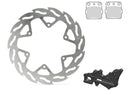 Rear Brake Kit 240mm Oversize Black / Silver For Husqvarna FE 250 2018-2021