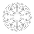 Floating Flame Front Left Brake Rotor Black For Ducati Desert X 950 ABS 2022-2023