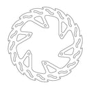 Flame Series Fixed Front Brake Rotor Silver For Yamaha SR 400 2014-2016