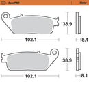 Road Pro Sinder Front Brake Pad For Buell BLAST 2001-2008