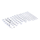 Smoothtopps Push-on Cover Set Chrome - 111 Pieces