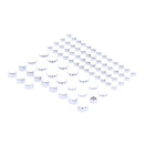 Smoothtopps Push-on Cover Set Chrome - 77 Pieces